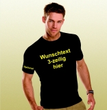 T-Shirt bedruckt mit Text
